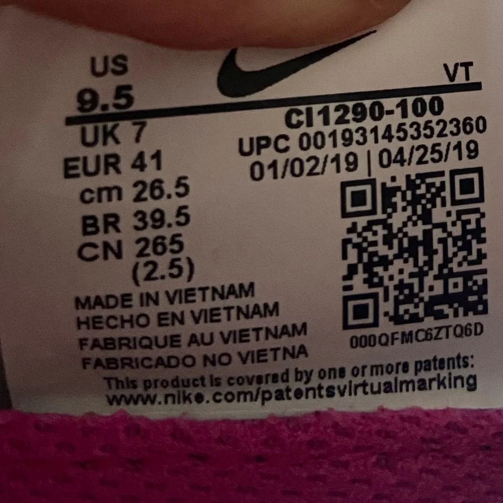 WMNS Sneakers NIKE W EPIC PHNTM REACT FK JDI CI1290 100 SIZE 9.5